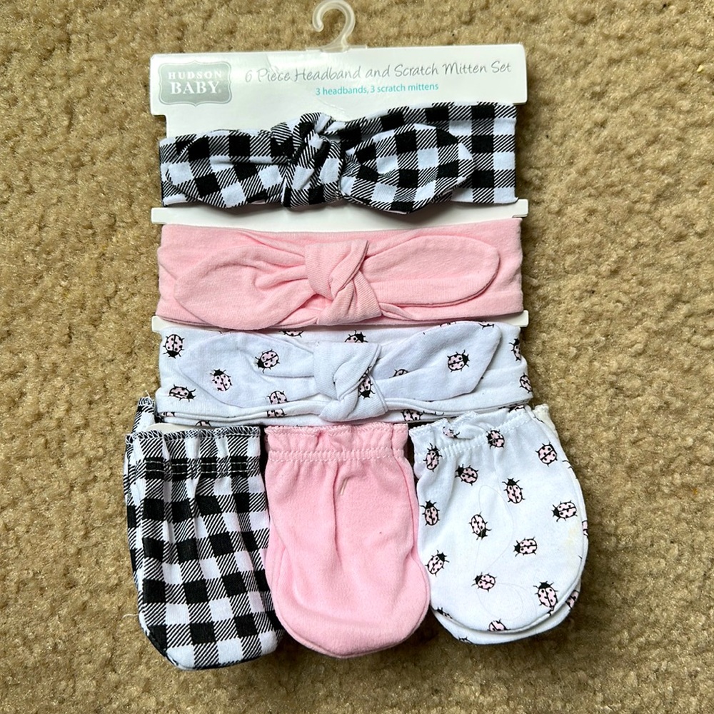 Headband & scratch mitten set